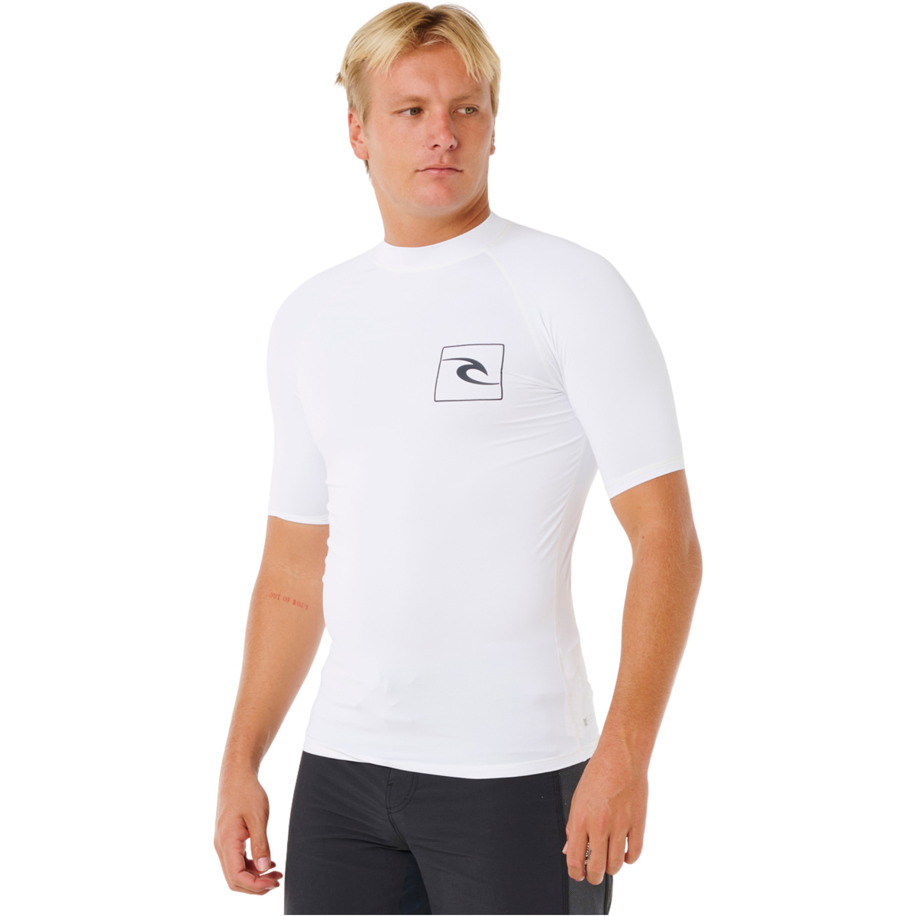 2026 Rip Curl Männer Streamline UPF Kurzarm-Lycra-Weste 172MRV - White